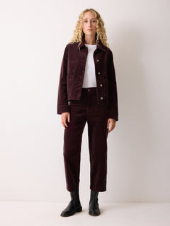 Cord Patch Pocket Jacket | Purple