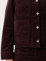 Cord Patch Pocket Jacket | Purple