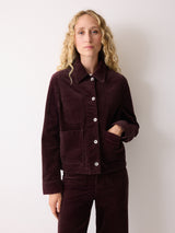 Cord Patch Pocket Jacket | Purple