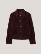 Cord Patch Pocket Jacket | Purple