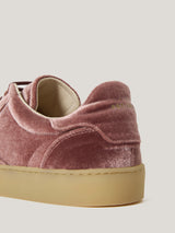 Portland Velvet Trainer | Pink