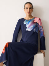 Dreamy Floral Midi Dress | Navy