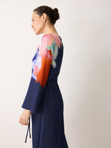 Dreamy Floral Midi Dress | Navy