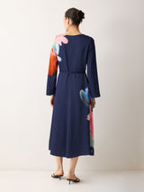 Dreamy Floral Midi Dress | Navy