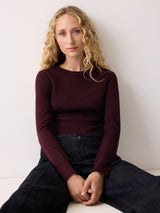 Long Sleeve Fine Cotton Baby Tee | Purple