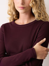 Long Sleeve Fine Cotton Baby Tee | Purple