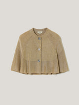Sparkly Knitted Cape | Gold
