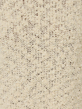 Cotton Blend Boucle T Shirt | Cream