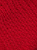 Chunky Cotton Blend V Tank | Red