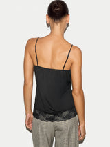 Modal Lace Vest | Black