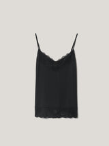 Modal Lace Vest | Black