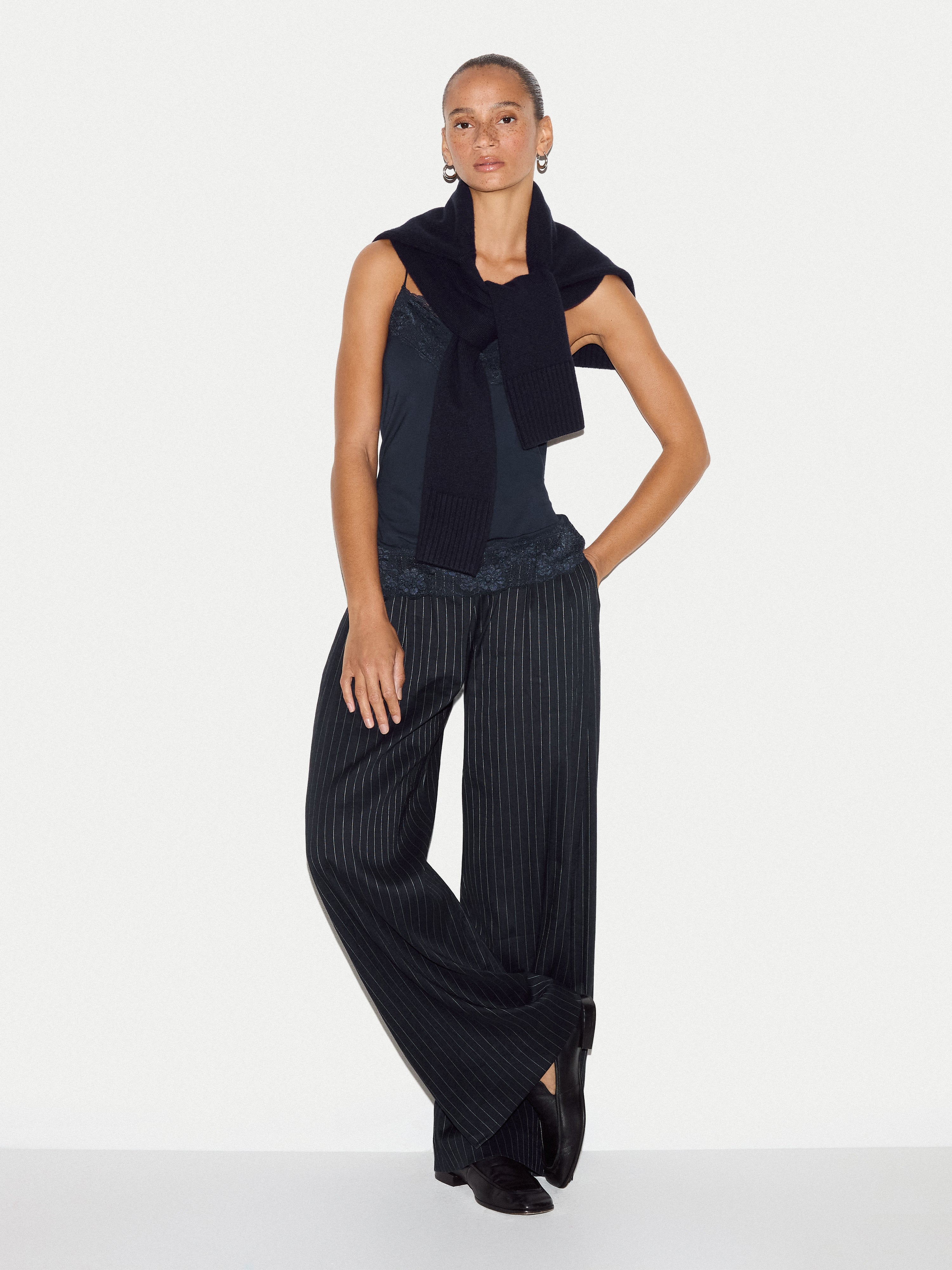 Modal Lace Vest | Navy – Jigsaw