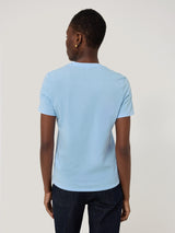 Supima Cotton V Neck T-shirt | Blue