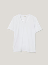 Supima Cotton V Neck T-shirt | White