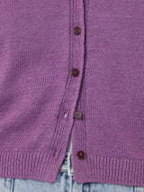 Linen Button Through Tank | Purple
