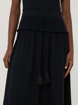 Shirred Waist T-shirt Dress | Navy