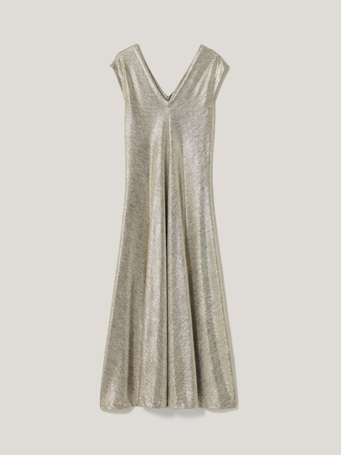jigsaw gold dress Metallic Maxi Dress