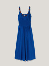 Twist Strap Jersey Dress | Blue
