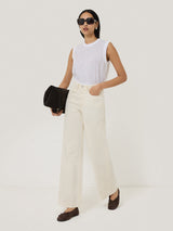 Cotton Slub Tank Top | White