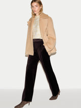 Shine Jacquard Knit Top | Cream