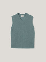 Cloud Cashmere V Tank | Blue