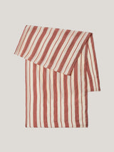 Cassis Stripe Silk Scarf | Red