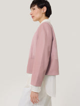 Nakoa Leather Mix Jacket | Pink