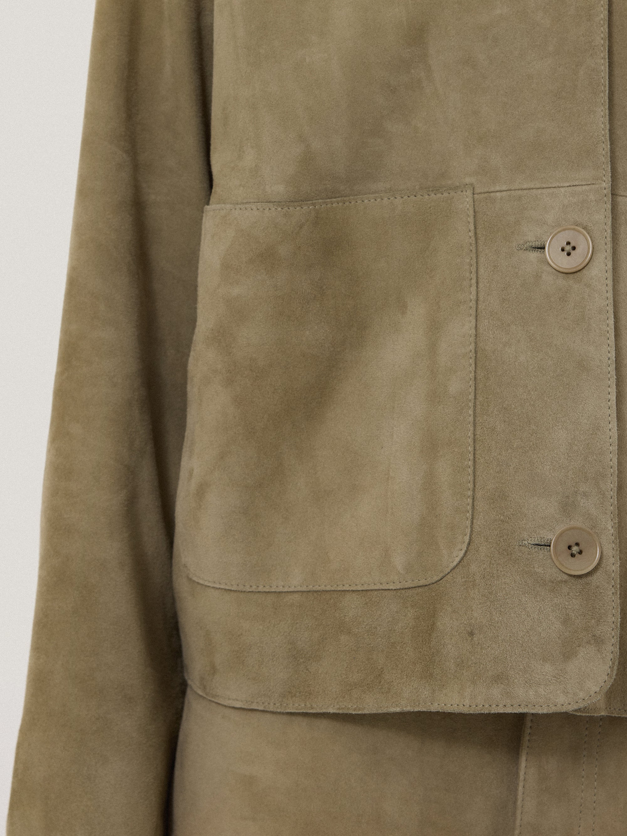 Carob Suede Cropped Jacket