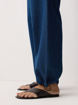 Denim Lyocell Relaxed Trouser | Indigo