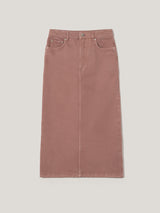 Cole Denim Midi Skirt | Washed Pink