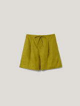 Linen Bermuda Short | Green