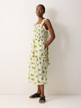 Lily Smocked Dress | Green