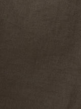 Scallop Detail Linen Dress | Brown