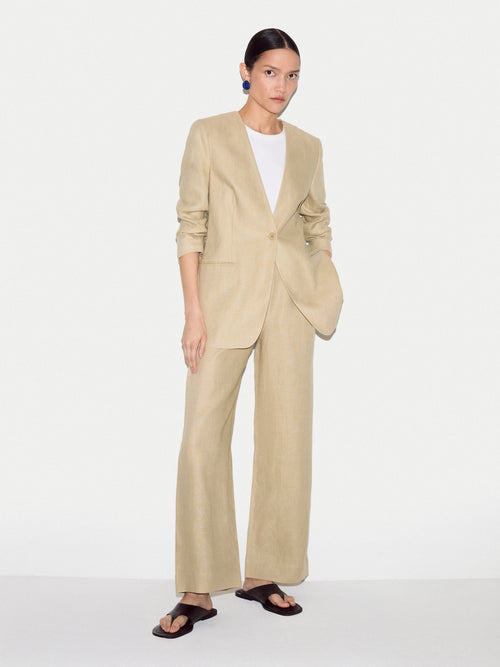 Irish Linen Sailor Trouser | Sand
