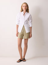 Irish Linen Sailor Short | Sand