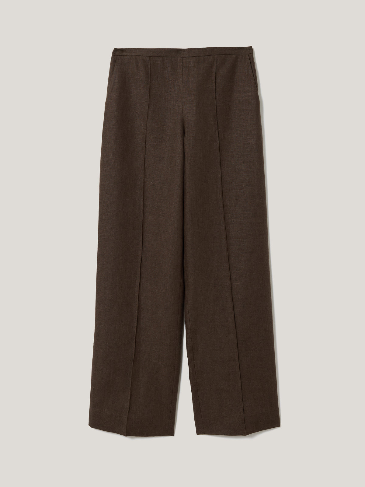 Irish Linen Palazzo Trouser | Brown – Jigsaw