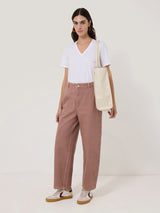 Kensington Barrel Leg Jean | Washed Pink