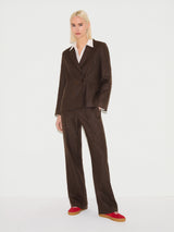 Maree Irish Linen Blazer | Brown