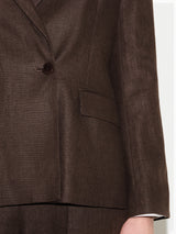 Maree Irish Linen Blazer | Brown