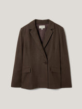 Maree Irish Linen Blazer | Brown