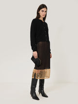 Sophia Calf Hair Pouch | Black