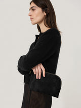 Sophia Calf Hair Pouch | Black