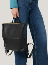 Pebble Leather Backpack | Black