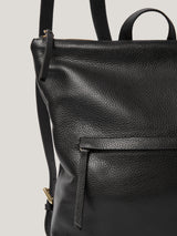 Pebble Leather Backpack | Black