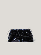 Oversized Sequin Clutch | Navy