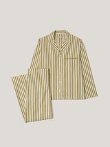 Calmont Stripe Full Length Pyjama | Khaki