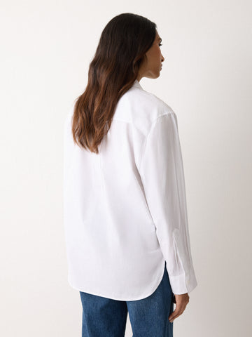 Poppy Buttondown Poplin Shirt White