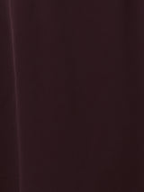 Draped Tie Detail Dress | Oxblood