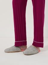 Compact Wool Slipper | Grey