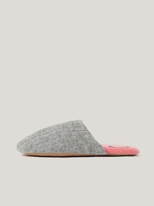 Compact Wool Slipper | Grey